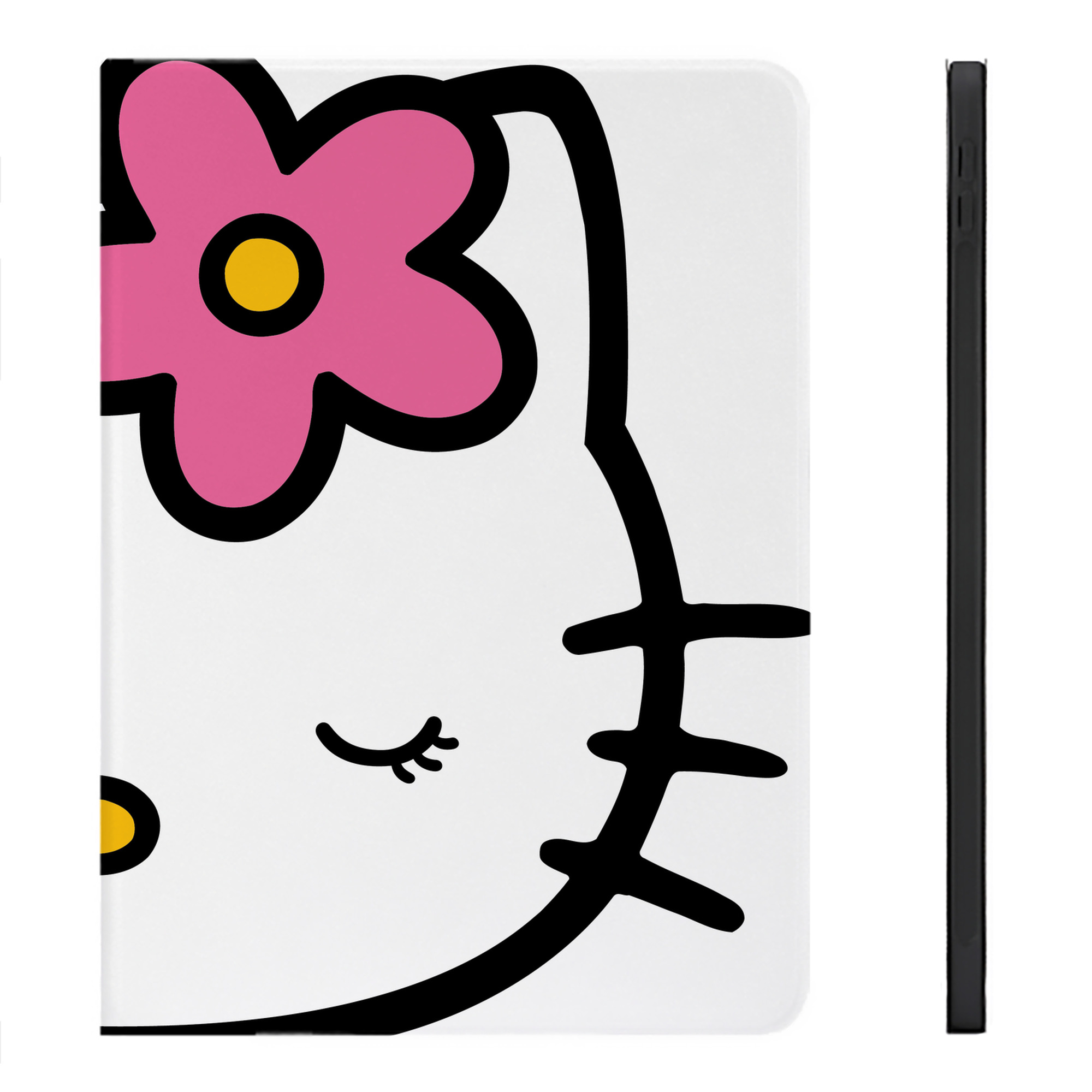 （画像用） Hello Kitty ハローキティ IPadケース ペンホルダー付き ブックスタイルデザイン